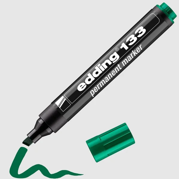 EDDING PERMANENT MARKÖR KESİK UÇ E-133 YEŞİL