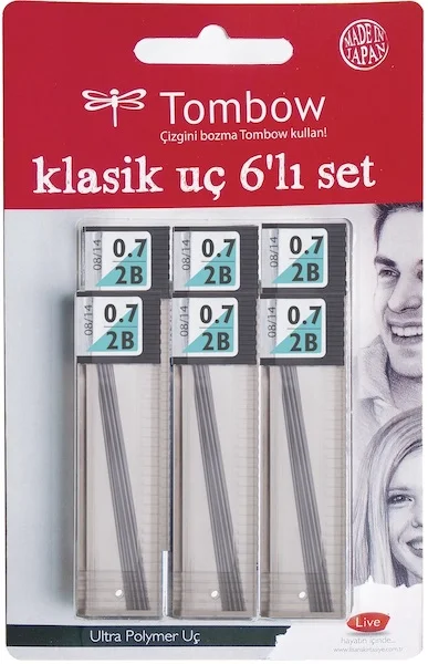TOMBOW MİN MONO LEAD 0.7 2B 6 LI BLS. T-R7-RG.B6 2B