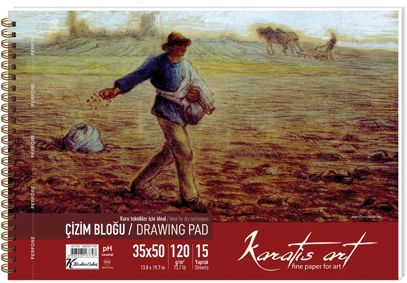 KESKİN RESİM KAĞIDI KARATİS ART 35x50 120 GR 10 LU 483006