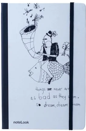 SCRIKSS NOTELOOK DEFTER MÜZİK FLYING FISH A7 DÜZ