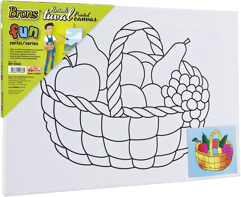 BRONS TUVAL FUN SERİSİ BASKILI 25x35 BR-5040