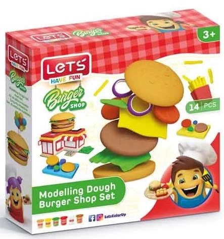 LETS OYUN HAMURU SET HAMBURGER SETİ L9003