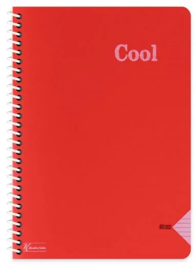 KESKİN DEFTER COOL A5 SPİRALLİ PP KAPAK 72 YP. ÇİZGİLİ 450721-99
