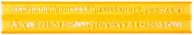 HATAS YAZI ŞABLONU TEKNİK RESİM 5 MM. 02210
