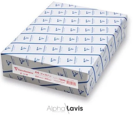 CLAIREFONTAINE ÇİZİM KAĞIDI ALPHA LAVIS A4 200 GR AL16801