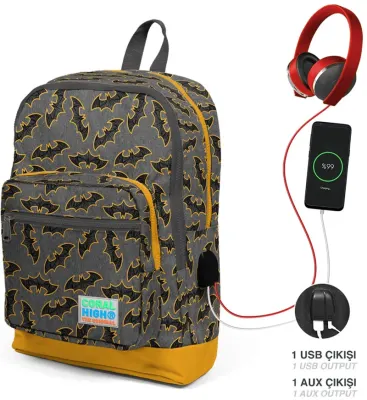 YAYGAN ÇANTA SIRT CORAL HIGH USB+AUX SOKETLİ 23821