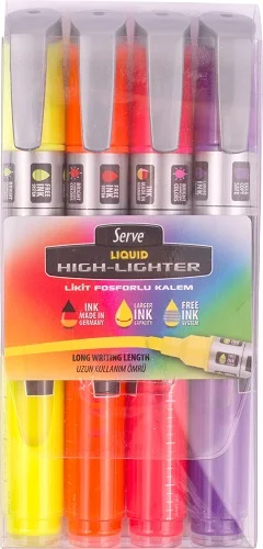 SERVE FOSFORLU KALEM LİKİT SET 4 LÜ SV-LKTFB4KRPA