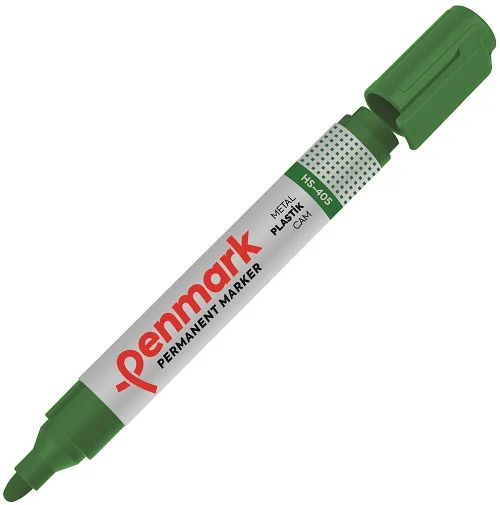 PENMARK PERMANENT MARKÖR YUVARLAK UÇ YEŞİL HS-405-04
