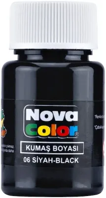 NOVA COLOR KUMAŞ BOYASI ŞİŞE 35 CC SİYAH NC-164 (Best)