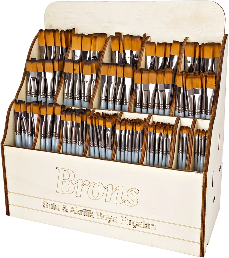 BRONS YAĞLI BOYA FIRÇASI 200F SERİSİ KISA SAP STAND BR-2163