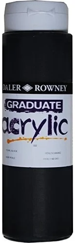 DALER ROWNEY AKRİLİK BOYA GRADUATE SERİSİ 500 ML BLACK 12350026