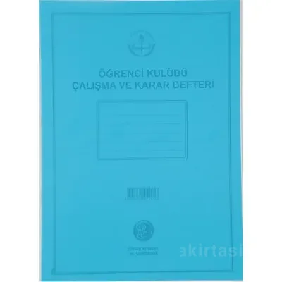 DİLMAN ÖĞRENCİ KULÜP ÇALIŞMA VE KARAR DEFTERİ PLS KAPAK