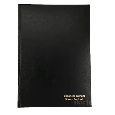 DİLMAN NUMARALI YÖNETİM KURULU KARAR DEFTERİ 96 YP. 22x32 CİLTLİ