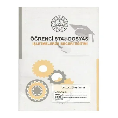 DİLMAN ÖĞRENCİ STAJ DEFTERİ NUMARALI 80 SAYFA