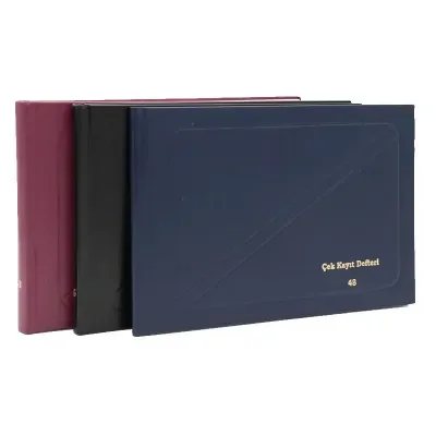 DİLMAN ÇEK KAYIT DEFTERİ 17x24 96 YP. YATAY CİLTLİ