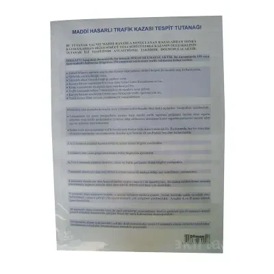 DİLMAN KAZA TESPİT TUTANAĞI OTOKOPİLİ