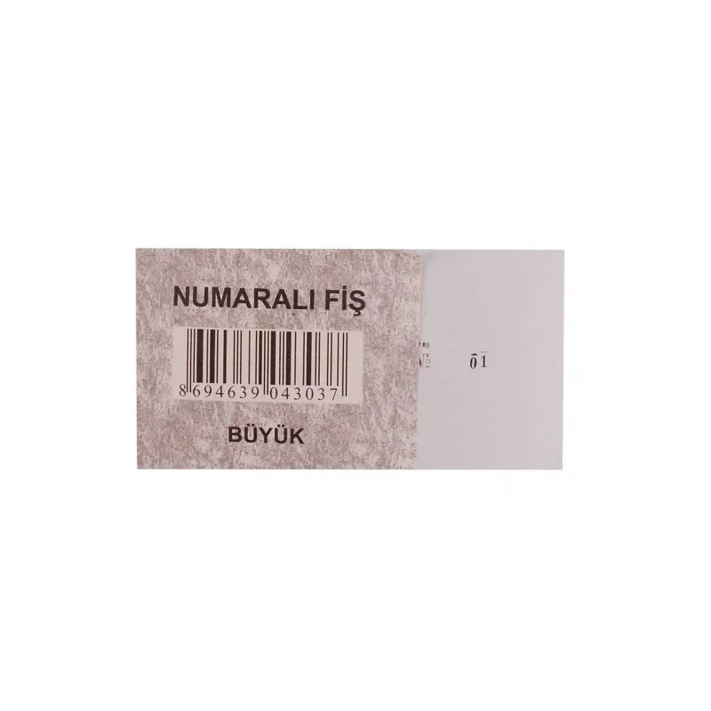 DİLMAN NUMARALI FİŞ BÜYÜK