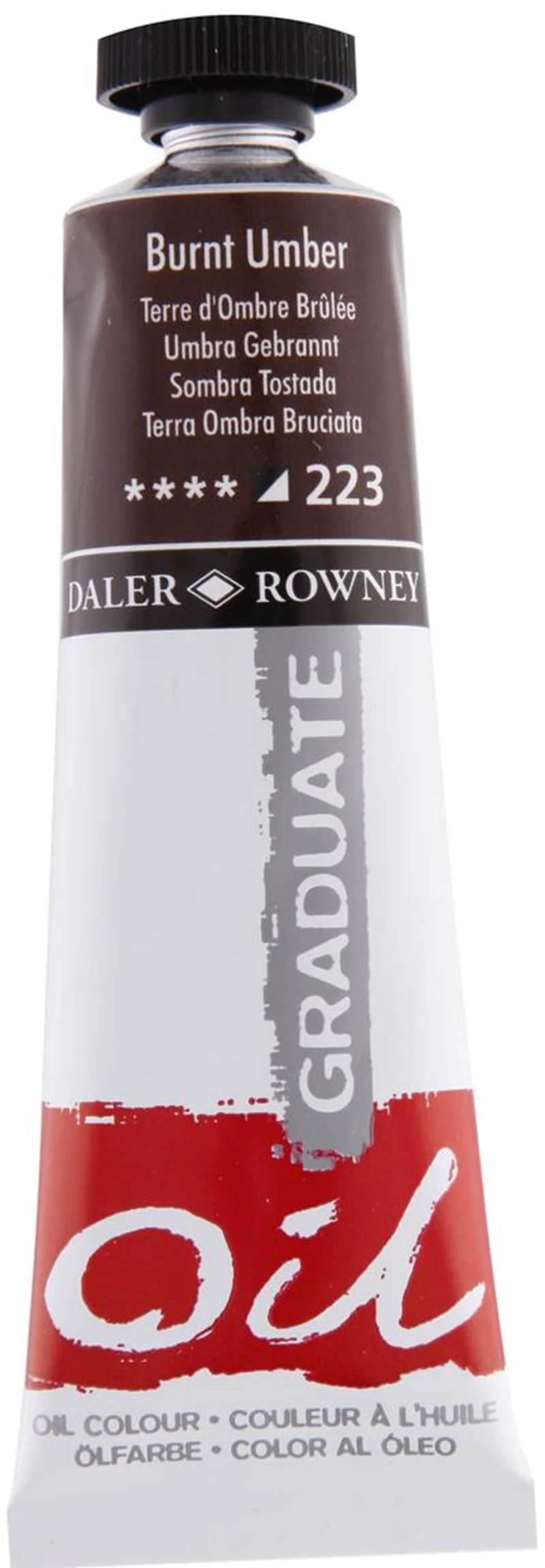 DALER ROWNEY YAĞLI BOYA GRADUATE GRAD SERİSİ 38 ML BURNT UMBER 117038223