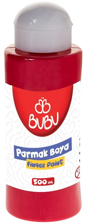 BU-BU PARMAK BOYA 500 GR. KIRMIZI BUBU-PAR003
