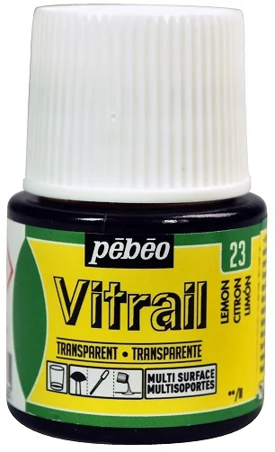 PEBEO CAM BOYASI VITRAIL TRANSPARAN 45 ML 050*23 LEMON