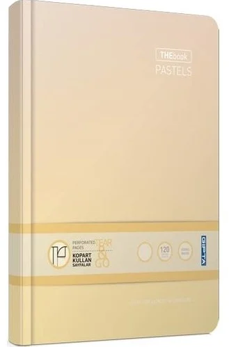 GIPTA DEFTER THEBOOK PASTELS 20x28 İPLİK DİKİŞLİ SERT KAPAK 120 YP. ÇİZGİLİ 3302
