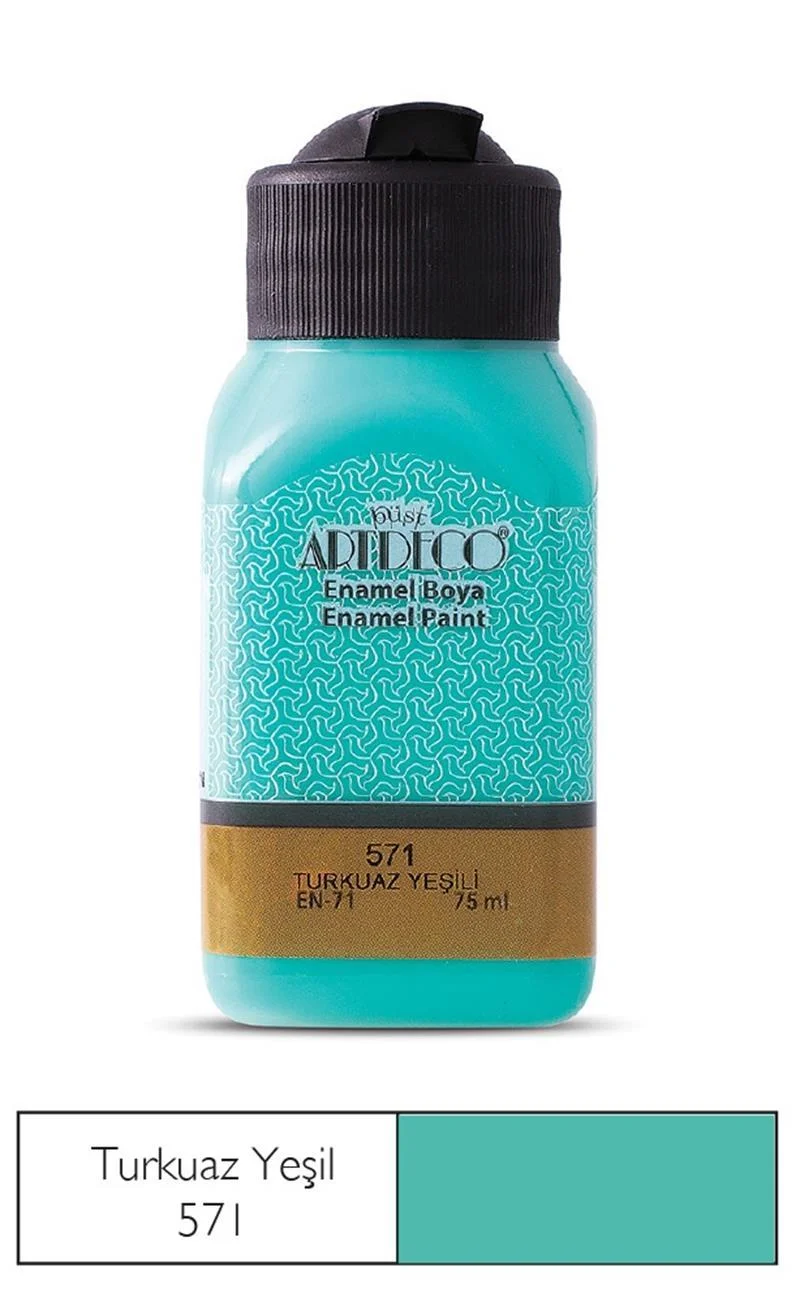 ARTDECO ENAMEL BOYA 75 ML TURKUAZ YEŞİL Y-130I-571