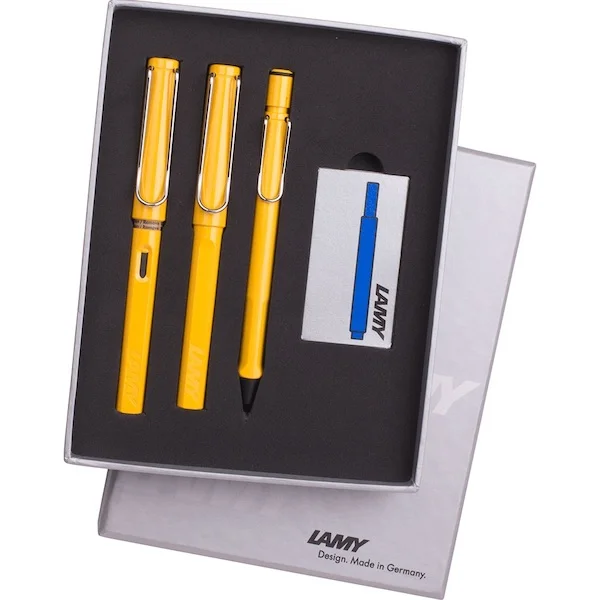 LAMY DOLMA+ROLLER+VERSATİL KALEM SET SAFARI K.SARI TB3-18SDRV