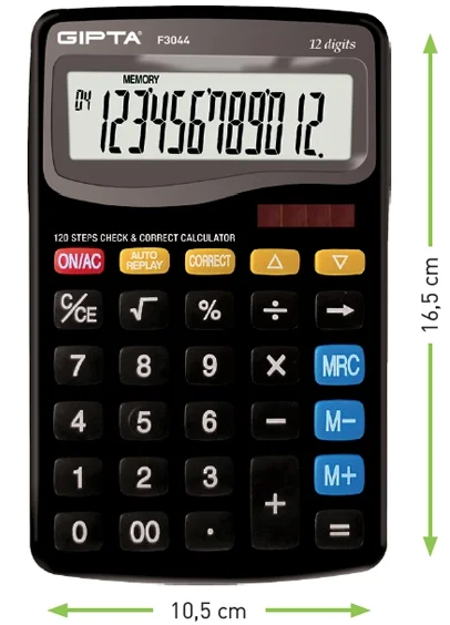 GIPTA HESAP MAKİNESİ 12 HANE MASA TİPİ F3044