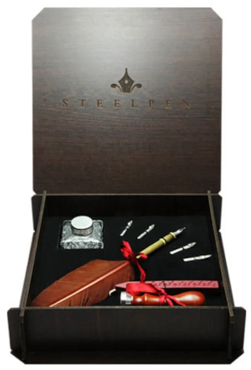 STEELPEN CALLIGRAPHY KUŞ TÜYÜ KRISTAL SET 291 SK