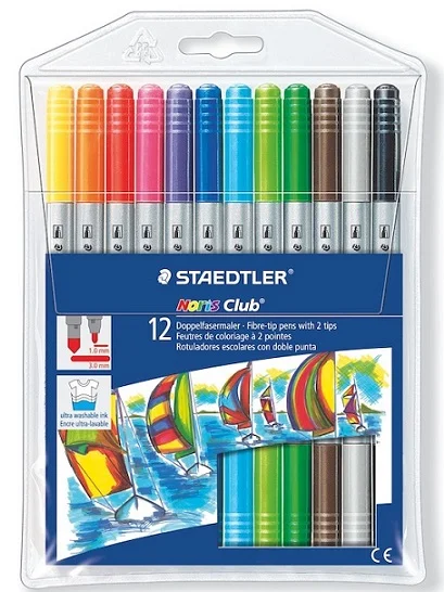 STAEDTLER KEÇELİ KALEM NORIS CLUP ÇİFT UÇLU 12 Lİ 320 NWP12