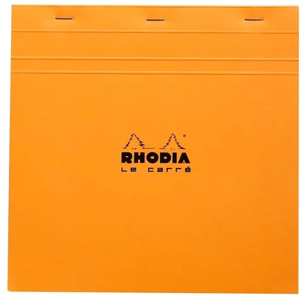 RHODIA BLOKNOT BASIC DİKİŞLİ 21x21 80 GR 80 YP KARELİ TURUNCU RT210200