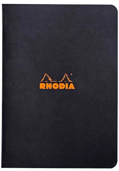 RHODIA DEFTER BASIC DİKİŞLİ A5 80 GR 48 YP ÇİZGİLİ SİYAH RD119189