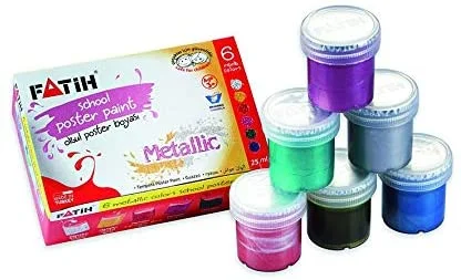 FATİH GUAJ BOYA  6 RENK 25 ML METALİK FA50435GB6RNK