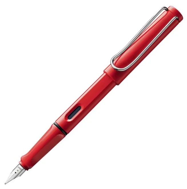 LAMY DOLMA KALEM SAFARI METAL KLİPS KIRMIZI F UÇ 16-F