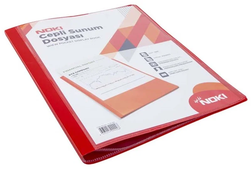 NOKİ SUNUM DOSYASI CEPLİ 60 LI KIRMIZI 64160-N-080