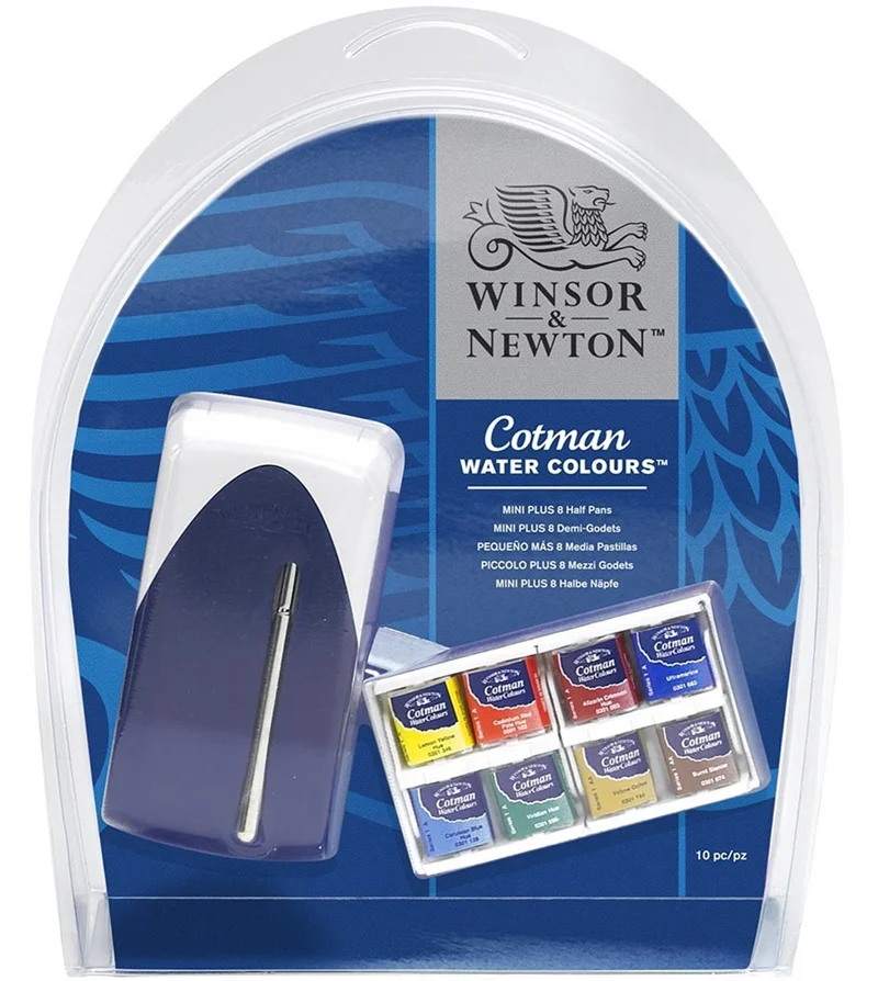 W&N SULU BOYA COTMAN SET 8 x YARIM TABLET MİNİ PLUS WN-0390396