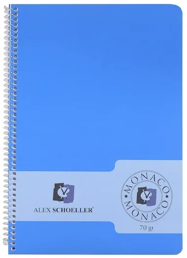 ALEX DEFTER A4 PP KAPAK SPİRALLİ 40 YP KARELİ ALX-701