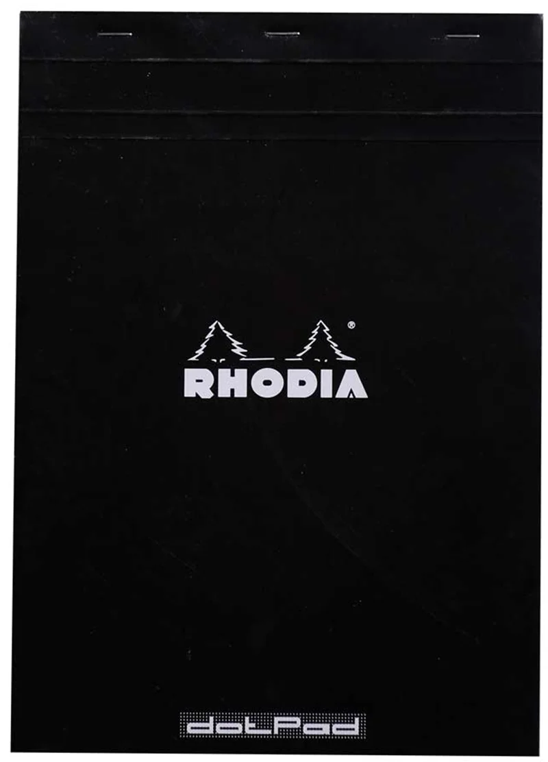 RHODIA BLOKNOT BASIC DİKİŞLİ A4 80 GR 80 YP DOT SİYAH RA18559