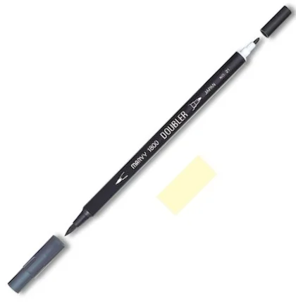 MARVY FIRÇA KALEM BRUSH PEN ÇİFT UÇLU 1800-042 CREAM YELLOW