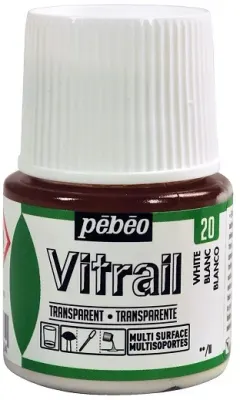 PEBEO CAM BOYASI VITRAIL TRANSPARAN 45 ML 050*20 WHITE