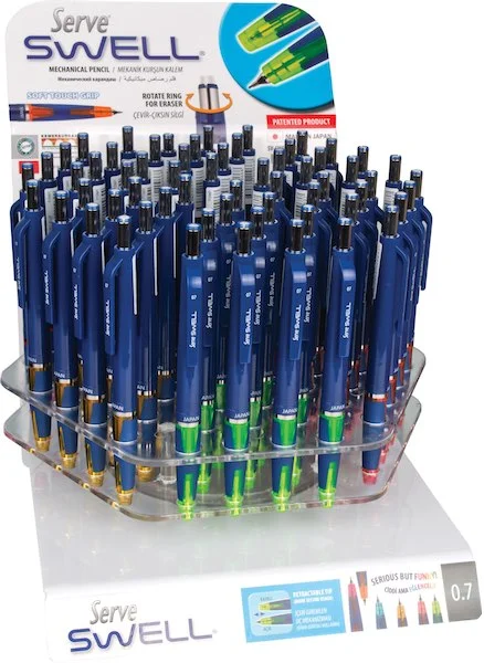SERVE VERSATİL KALEM SWELL 0.7 STAND 60 LI LACİVERT SV-SWELL60DP-OF