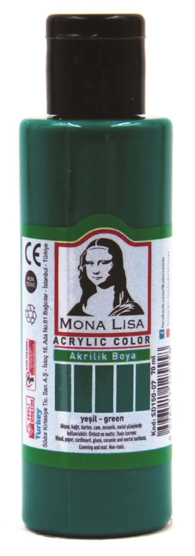 SÜDOR AKRİLİK BOYA 70 ML KOYU YEŞİL