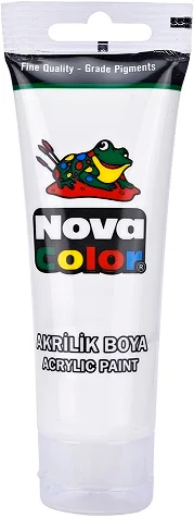 NOVA COLOR AKRİLİK BOYA TÜP 75 GR BEYAZ NC-2205
