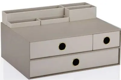 GIPTA MASA SETİ 3 ÇEKMECELİ BLISTA MINK MULTİ SET ORG7464