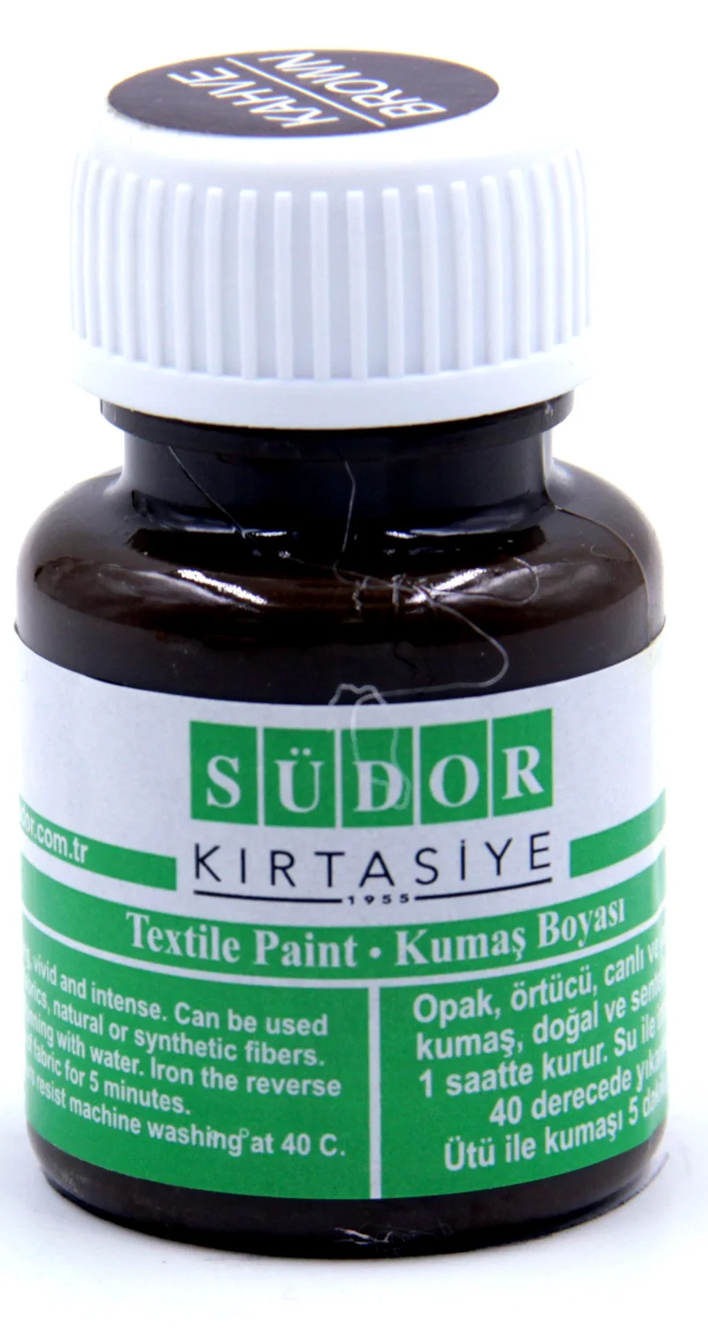SÜDOR KUMAŞ BOYASI 25 ML KAHVERENGİ SD900-08