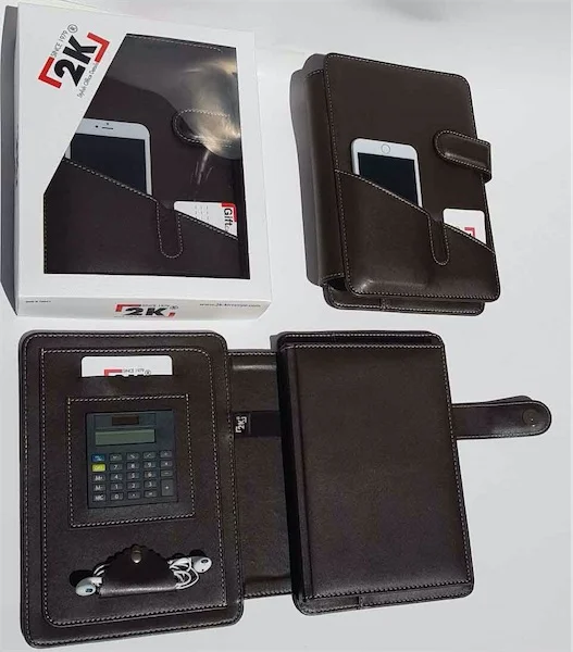 2K ORG.DİPLOMAT 17X24 SUNİ DERİ KAHVE KARELİ 5285