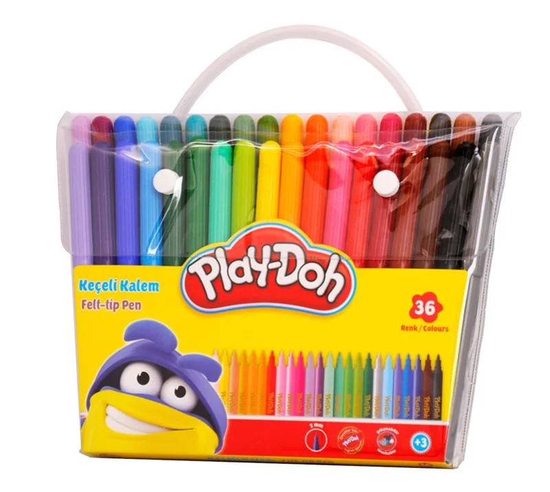 PLAY-DOH KEÇELİ KALEM 36 RENK 2 MM PVC PLAY-KE013