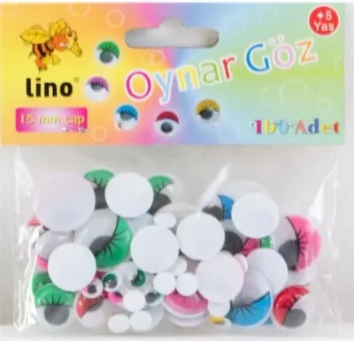 LİNO OYNAR GÖZ KARIŞIK RENKLİ 50 Lİ RBZ-118