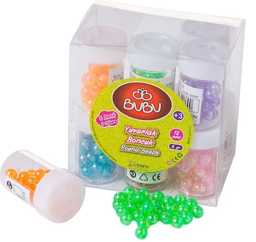 BU-BU BONCUK YUVARLAK 12 MM 6 RENK BUBU-BN0002