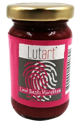 LUTART LİNOL BASKI MÜREKKEBİ 100 ML KIRMIZI LMB-6600-100-
